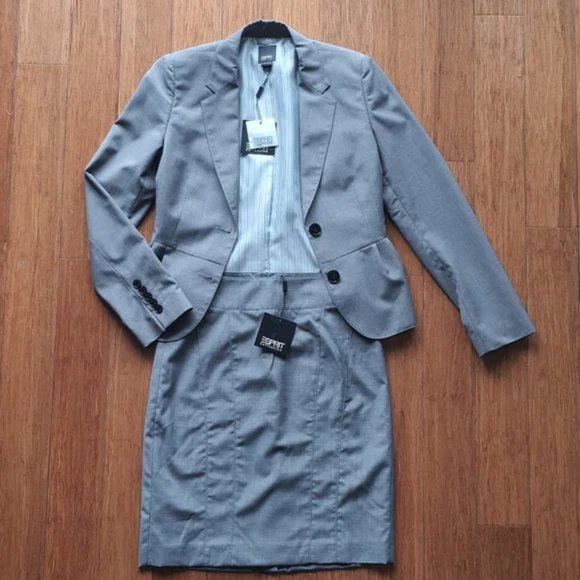 NWT grey Esprit skirt, size 4 - Picture 5 of 5